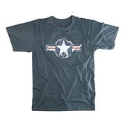Blue Vintage Air Corp Distressed T-shirt