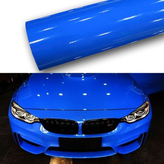 Blue Vinyl Film Bubble Free Car Wrap Sticker Decal 30*150CM Easy to Install