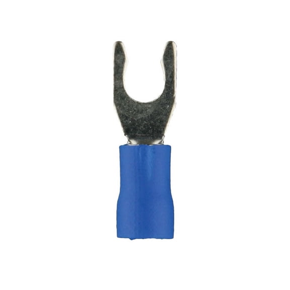 Blue Vinyl Locking Spade Terminal 16-14 Gauge #8