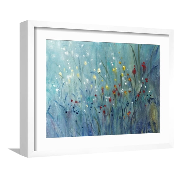Art.com Blue Vision I Art Print by Tim O'toole, White Frame Wall Art, 21" x 17"
