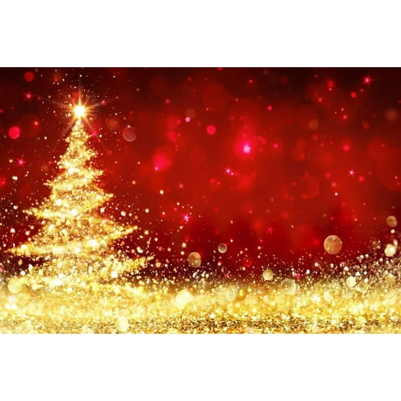 Blue Wall Light Bokeh Christmas Tree Photography Backdrops Photo Backgrounds Baby Shower Photocall Newborn Photophone