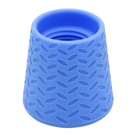 Blue Water Bottle Shower Head, Portable Silicone Pet Bathing Sprinkler Spout with Threaded Screw on Interface for Dog Washing,Camping Travel Gear and Plants Watering,1 Pack