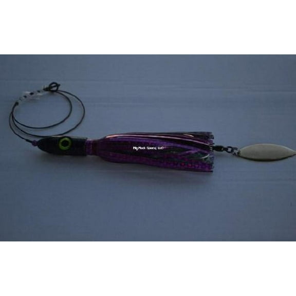 Blue Water Candy Jag-A-Hoo Fishing Rig, 8 oz, Purple/Black