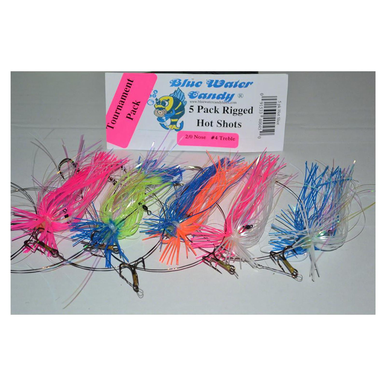 Blue Water Candy King Rig Tour Skirted w/Hot Shots 2/0 5 Pack , 40045