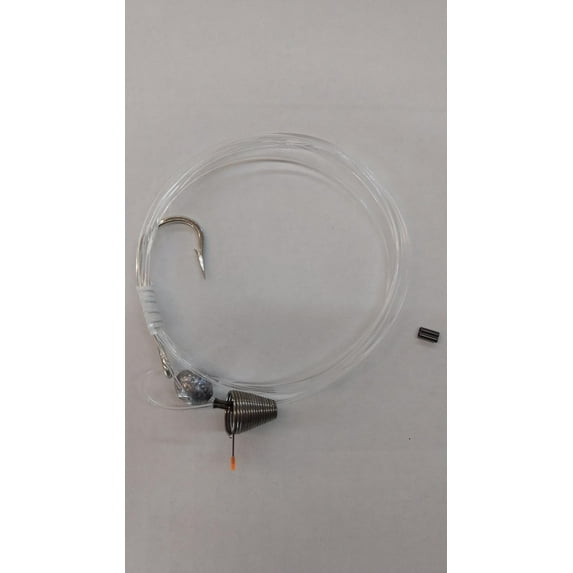 Blue Water Candy Naked Ballyhoo Rig, Size 7/0 Hook, 100lb Mono