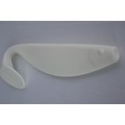 Blue Water Candy Shad Body 9", White, 2/Pack