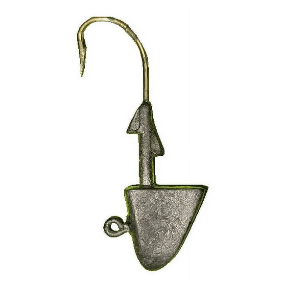 Blue Water Candy Shad Head Jigs, 2oz, 3pk, Unpainted