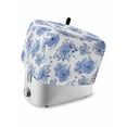 thumbnail image 1 of Blue Watercolor Floral Toaster Cover 2 Slice, Small Kitchen Appliance Covers, Spring Flower Abstract Art Toaster Oven Cover with Loop, Bread Machine Cover Polyester Dust Cover Protection, 1 of 4