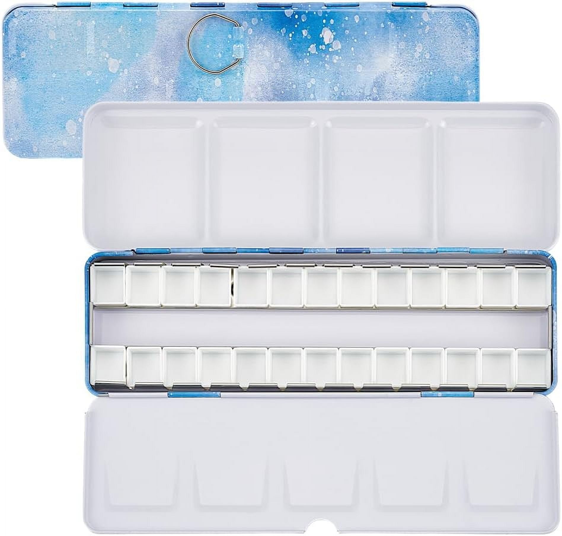 Mungyo Empty Metal Watercolour Case - Fits 24 Half Pans Or 12 Full Pan