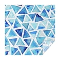 thumbnail image 1 of Blue Watercolor Triangle Pattern Square Tablecloth,Waterproof Square Table Cover,Wipeable Spillproof Washable Table Cover for Home Kitchen Party Decor 60"x60"(152x152cm), 1 of 6