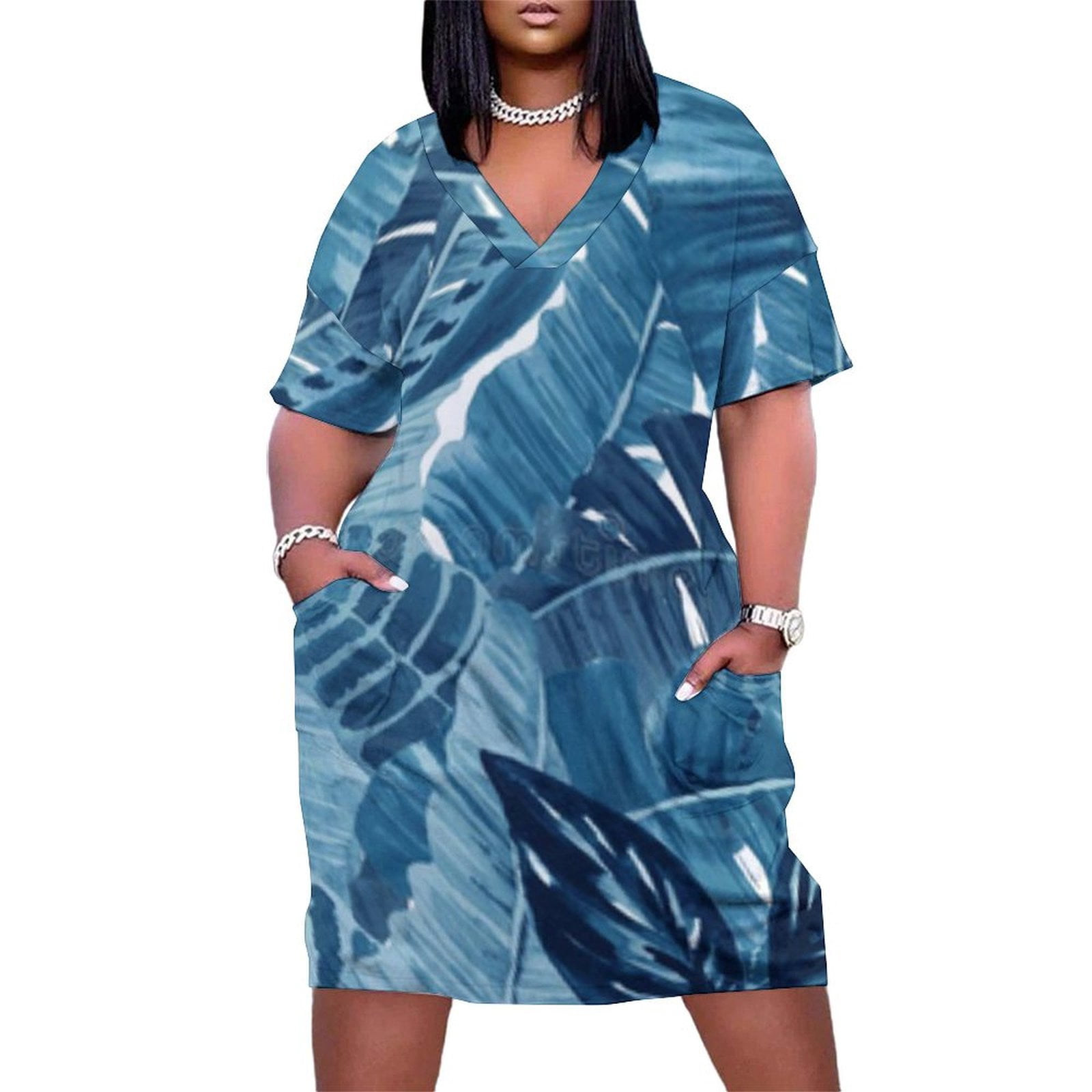 Plus Size Shirts for Men: Geometric Pattern Short Sleeve Comfort main image 0
