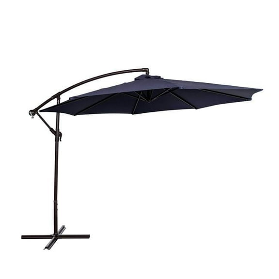 Blue Wave Captiva 10-ft Octagonal Cantilever Umbrella - Navy - Breez-Tex Canopy