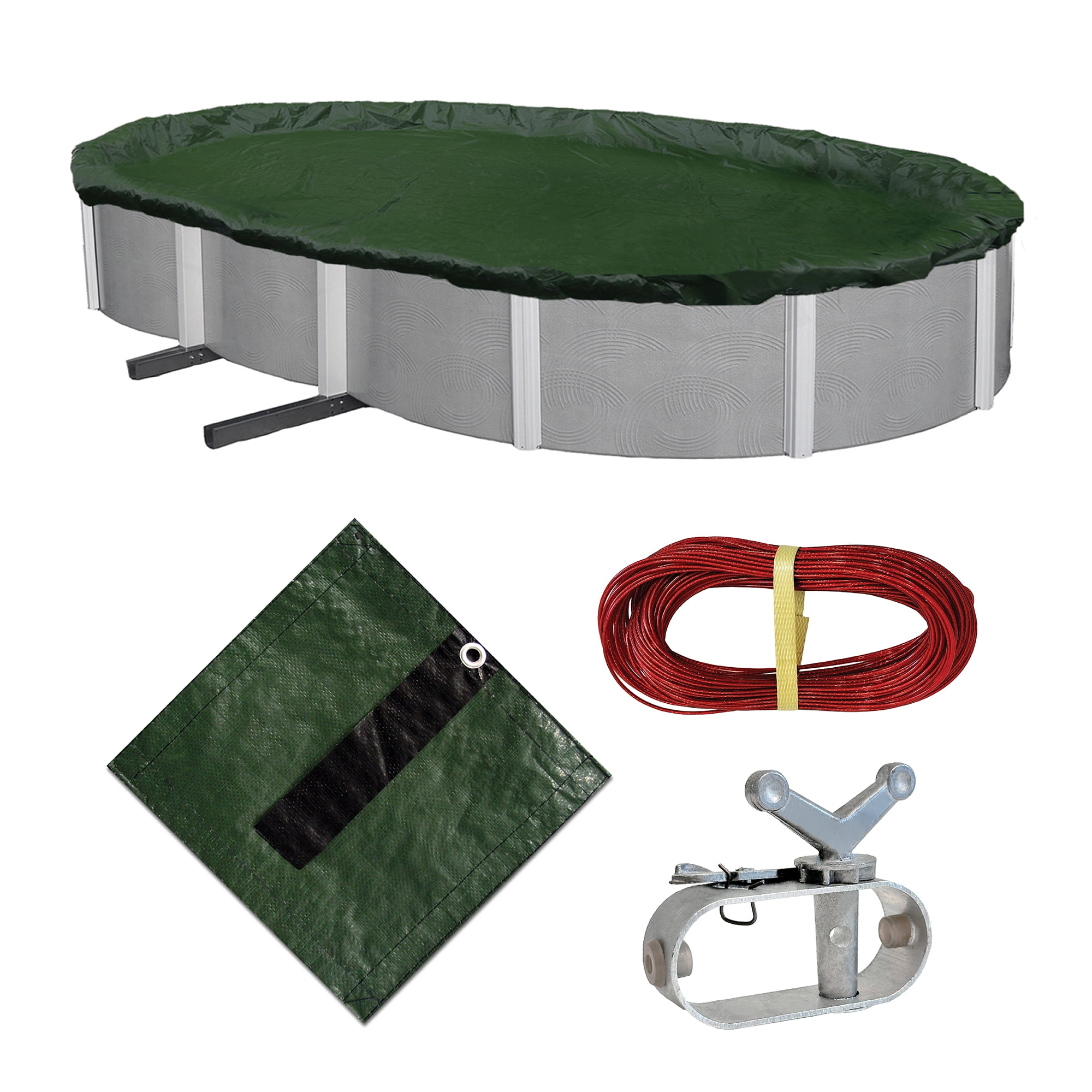 Blue Wave 16' x 32' 12-Year Oval Above Ground Pool Winter Cover