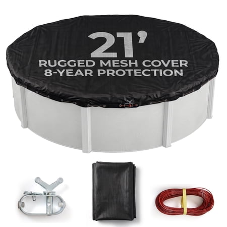 Blue Wave 21' Round Rugged Mesh Above Ground Pool Winter Cover