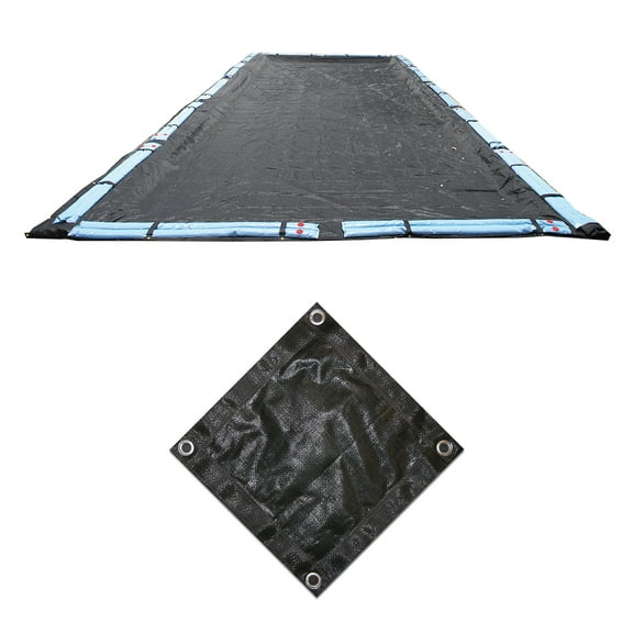 Blue Wave 25' x 45' Rectangular Rugged Mesh In Ground Pool Winter Cover