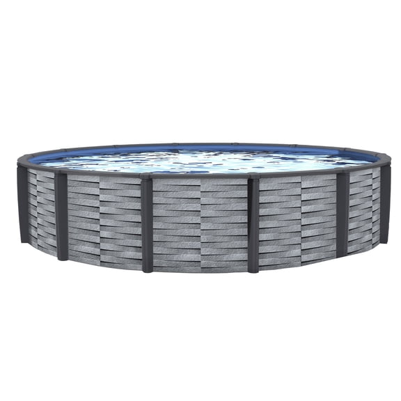 Blue Wave Affinity 27-ft Round 52-in Deep Resin Pool w/ 7-in Top Rail