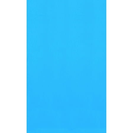 Blue Wave Blue 15-ft x 30-ft Oval Standard Gauge Overlap Liner - 48/54-in