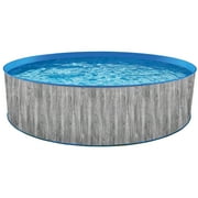 Blue Wave Capri 12-ft Round 36-in Deep Steel Wall Above Ground Swimming Pool Package
