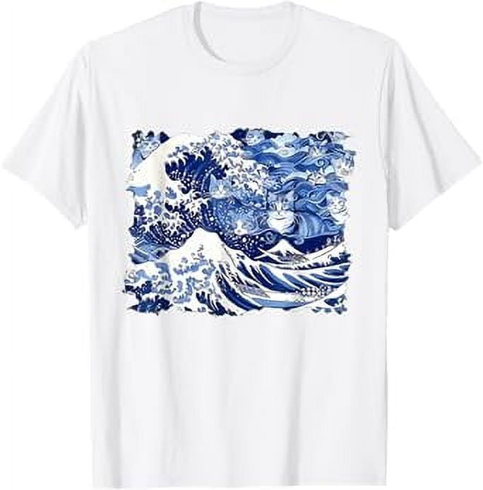 Blue Wave Cat For Kamala Vote 2024 Election Supporters TShirt