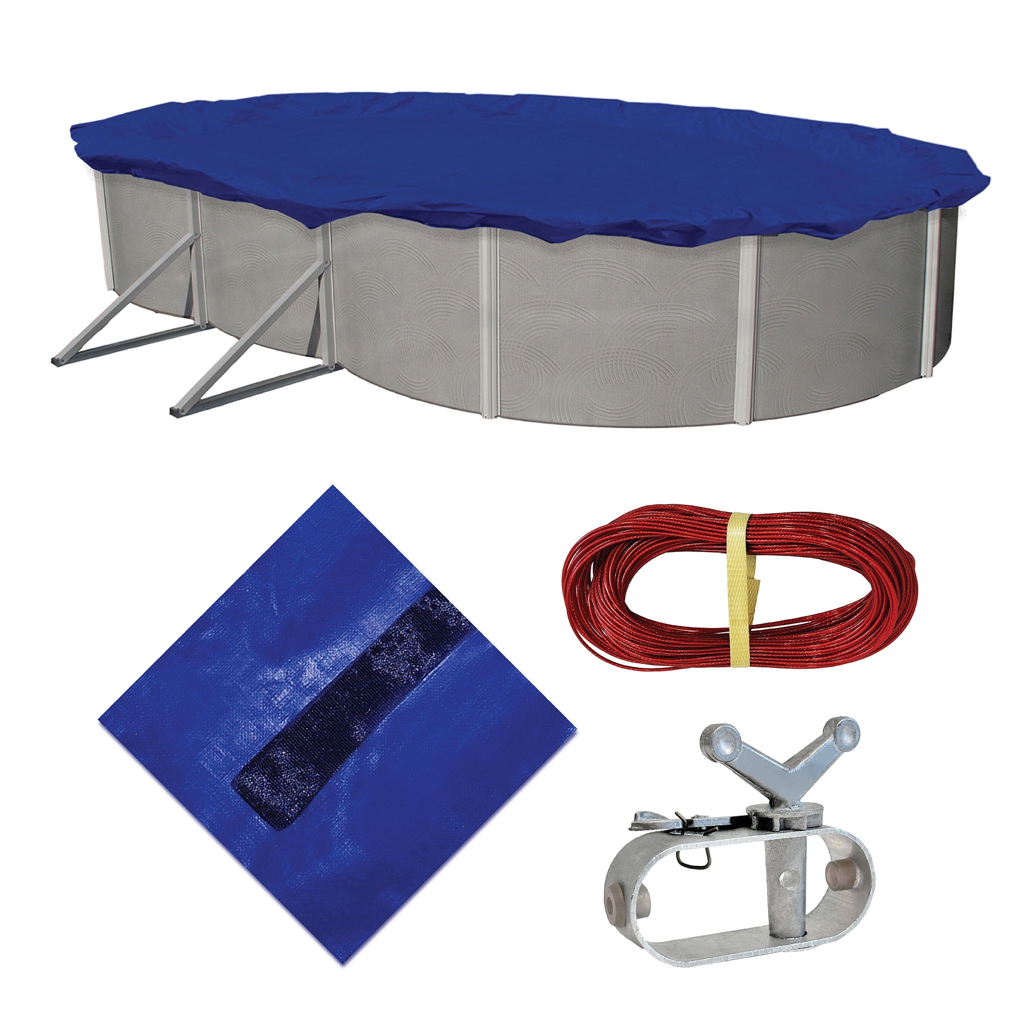 Blue Wave Durable Pool Cover, Royal Blue, 22' x 42'