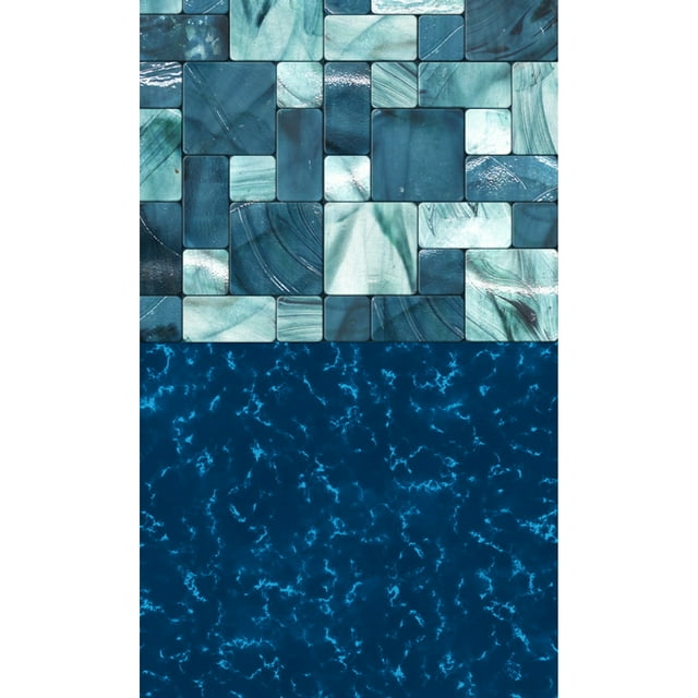 Blue Wave Emerald Coast 15x30-ft Oval Standard Gauge Overlap Liner - 48/54-in