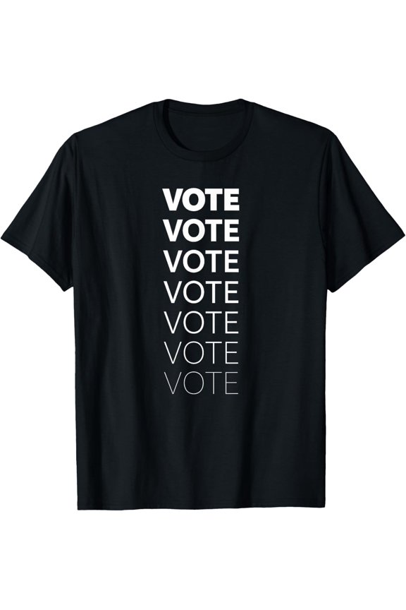 Blue Wave Ink Democratic ApparelVote Vote Vote T-Shirt