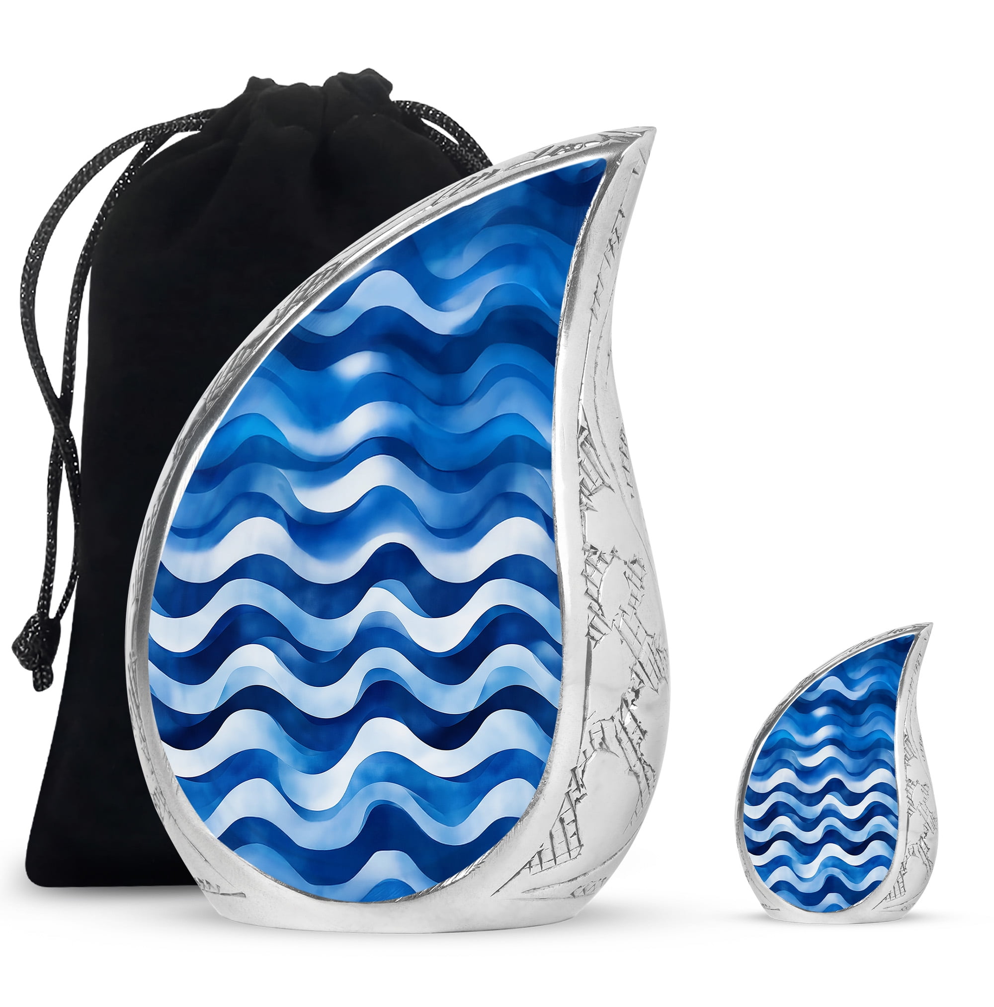 KARYLIZ Turtle Urns - Decorative Black Urns For Human Ashes Adult Man - Cremation Urn For Ashes