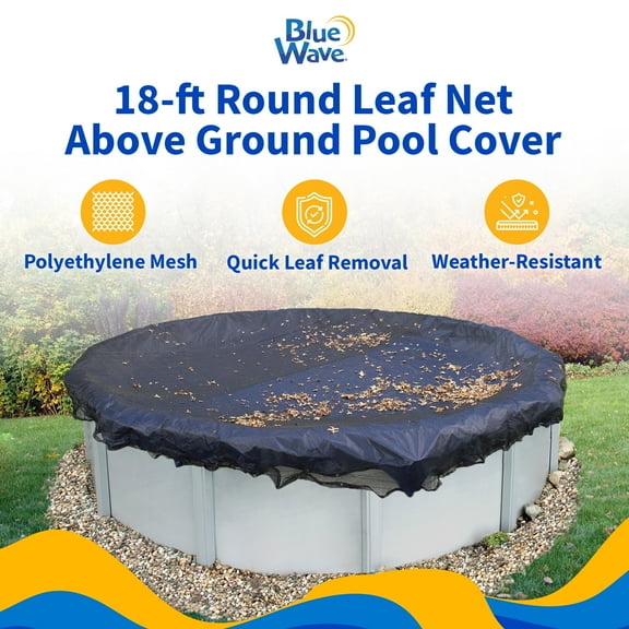 Blue Wave Leaf Net 18' Round Above-Ground Pool Debris Cover