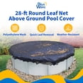 thumbnail image 1 of Blue Wave Leaf Net 28' Round Above-Ground Pool Debris Cover, 1 of 7