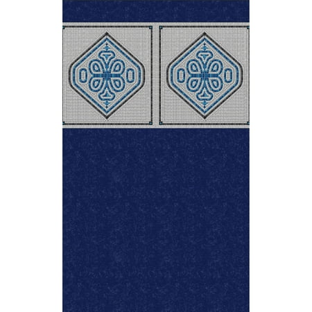 Blue Wave Mangalore Mosaic 30-ft Round Heavy Gauge Unibead Liner - 54-in
