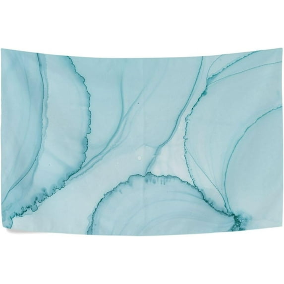 Blue Wave Marble Tapestry Wall Hanging Tapestries Happy Colorful Hippie Psychedelic Art Polyester Carpet Wall Decorative for Living Room Bedroom 60x51inch Gift Decor