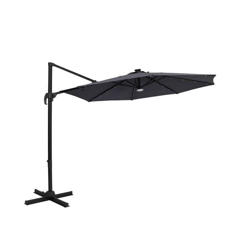 blue wave santorini ii offset patio umbrella Outsunny 10 ft with Cover, Navy The pole has an integral crank so that anyone can easily raise and lower the canopy Blue Wave Santiago II 10-ft