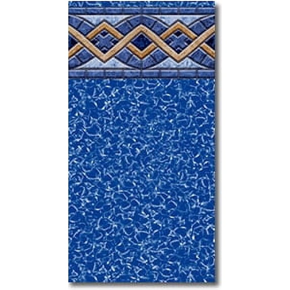Blue Wave Oval Liberty Beaded 52 Inch - (12 ft x 20 ft)