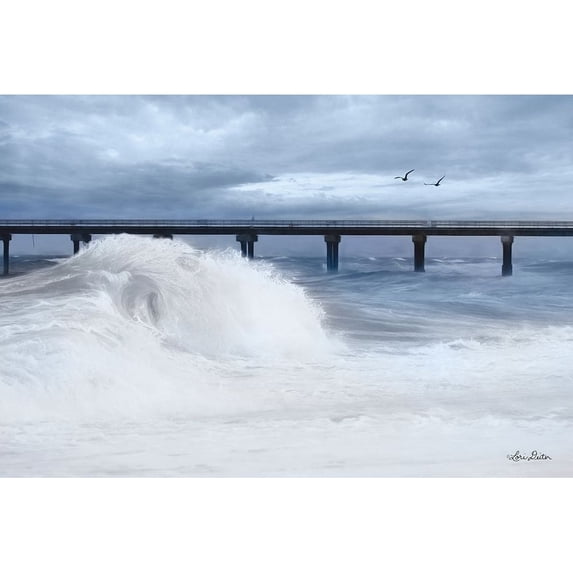 Blue Wave Poster Print by Lori Deiter (36 x 24)