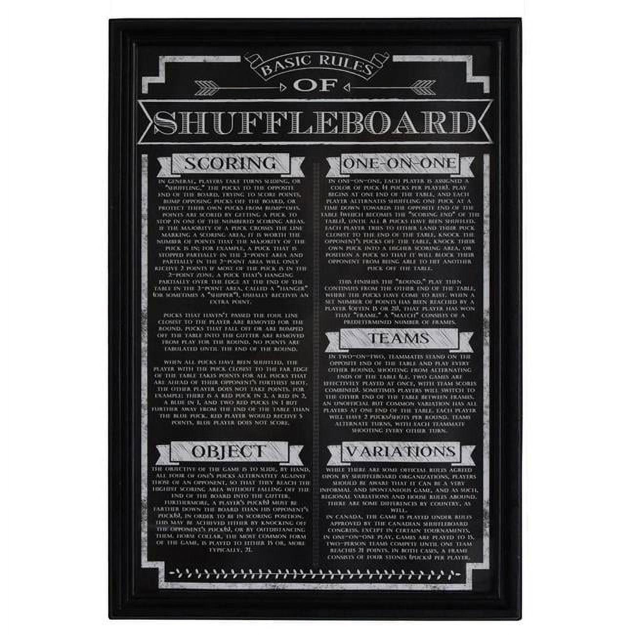 Blue Wave Shuffleboard Game Rules Wall Art