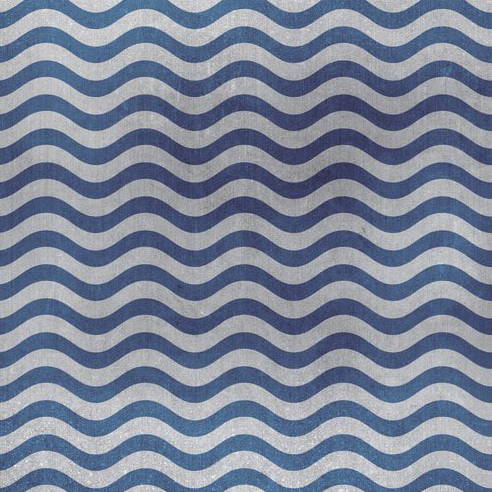 "Blue Waves" Painting Print on Wrapped Canvas