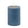 thumbnail image 1 of Melrose Blue Wax 3D Flameless Pillar Candles, 1 of 6