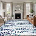 thumbnail image 1 of Blue Weeping Eucalyptus Area Rugs 5'x8', Washable Small Throw Rugs for Classroom Bedroom, Spring Summer Farmhouse Leaves Indoor Outdoor Rug Non-Slip Low Pile Carpet Runner Reversible Floor Mats, 1 of 8