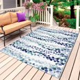 thumbnail image 1 of Blue Weeping Eucalyptus Outdoor Rug 5x8 Ft, Non Slip Washable Area Rug, Spring Summer Farmhouse Leaves Patio Rugs Carpet Runner, Large Floor Mat for Indoor/Outdoor Deck Porch Camping, 1 of 8