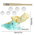 thumbnail image 1 of Blue Whale Automatic Baseball Ejection Launcher Training Set with 6 Balls for Outdoor Indoor Practice, 1 of 5