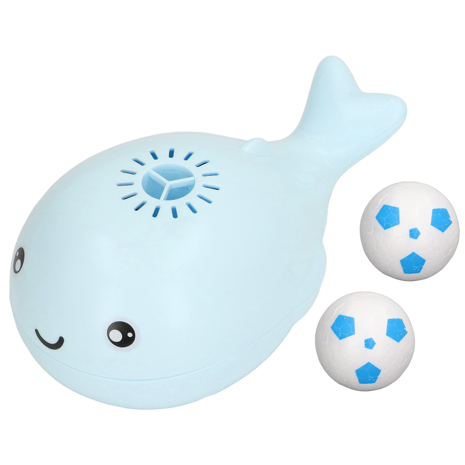 Blue Whale Bath Toy Electric Dolphin Floating Ball USB Charging Fan