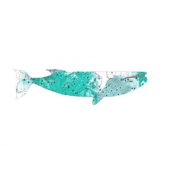 Blue Whale Canvas Art - Sarah Ogren (24 x 24)