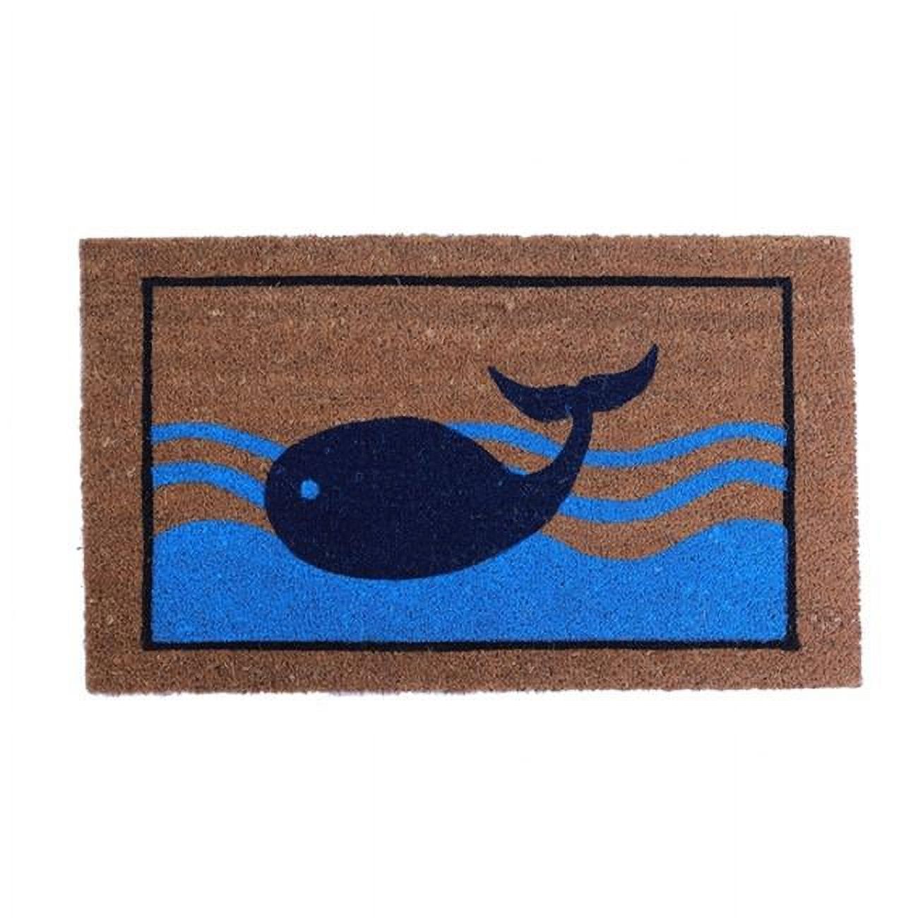Blue Whale Coconut Husk Mat