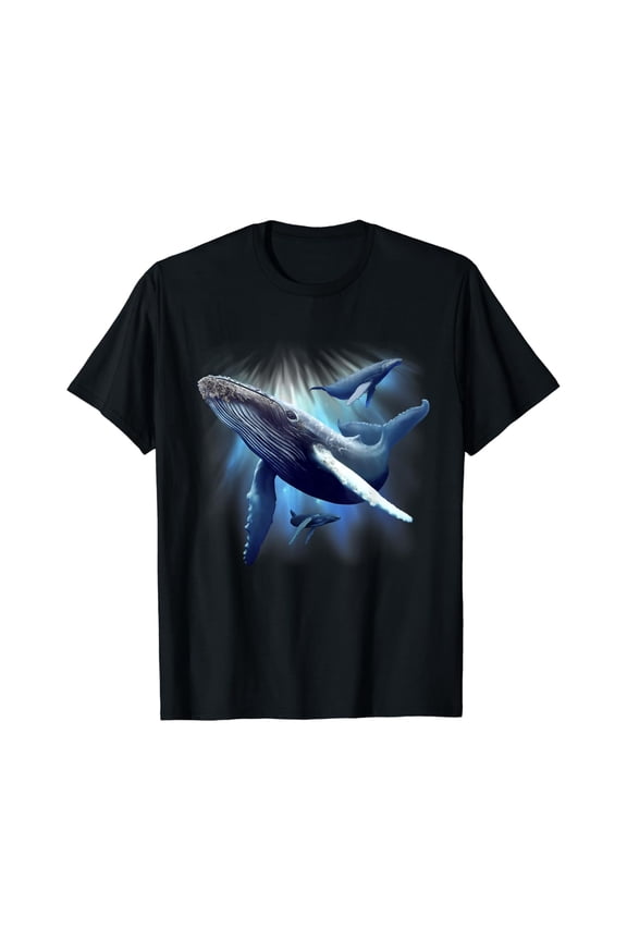 Blue Whale Humpback Sea Animal Ocean Save Whales T-Shirt