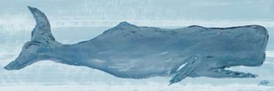 Blue Whale I Canvas Art - Julie DeRice (12X36)
