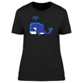 thumbnail image 1 of Blue Whale In Pixel Art Tee Women's -Image by Shutterstock, 1 of 2