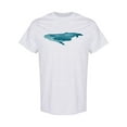 thumbnail image 1 of Blue Whale Swimming Design T-Shirt Men -Image by Shutterstock, Male x-Large, 1 of 2