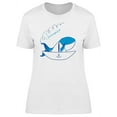 thumbnail image 1 of Blue Whale With A Paper Boat T-Shirt Women -Image by Shutterstock, Female x-Large, 1 of 2