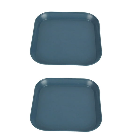 Blue Whisker Fatigue Relief Cat Bowl Small Pet Dish Shallow Food Container For Kittens Short Legged Cats Grain Straw Material 5.7 X 5.7 Inches Set Of 2 Blue