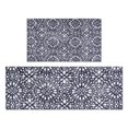 thumbnail image 1 of Blue and White Abstract Pattern Kitchen Rugs Sets Of 2,Anti Fatigue Kitchen Mat Rugs Non Slip Washable,Decorative Kitchen Floor Mats for Kitchen,Sink,Laundry,17"x30"+17"x47", 1 of 7